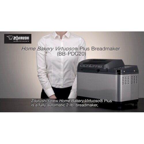 Zojirushi BB-PDC20BA Home Bakery Virtuoso Plus 2lb Breadmaker, Black ...